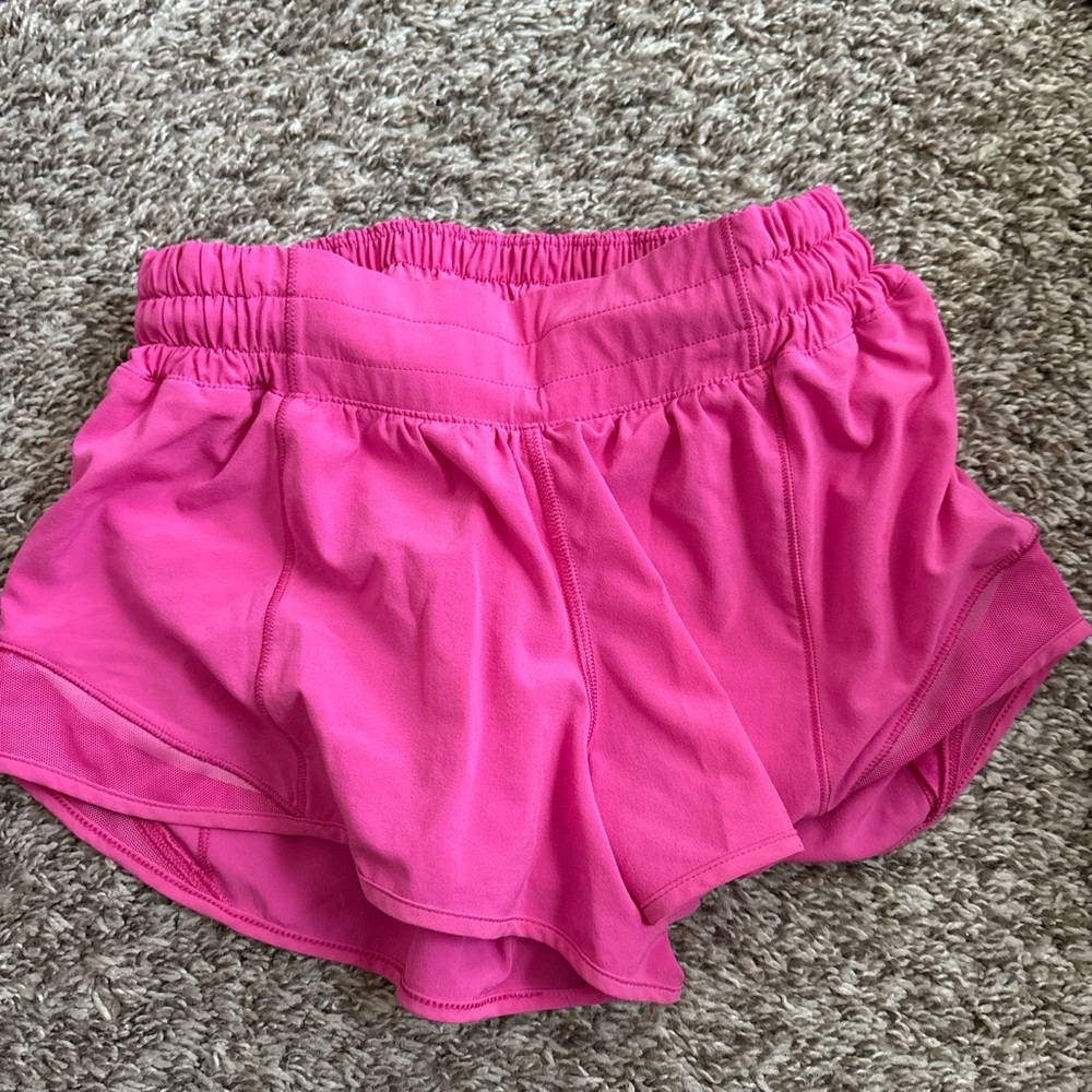 Lululemon Athletica Bright Pink Athletic Shorts